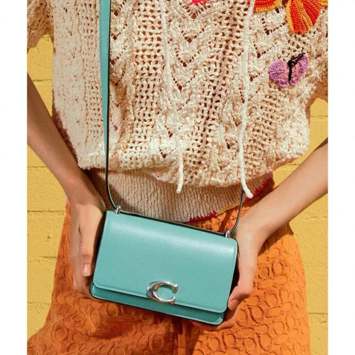 Women Bandit Crossbody Silverfaded Blue Coach Shoulder Bags and Hobos