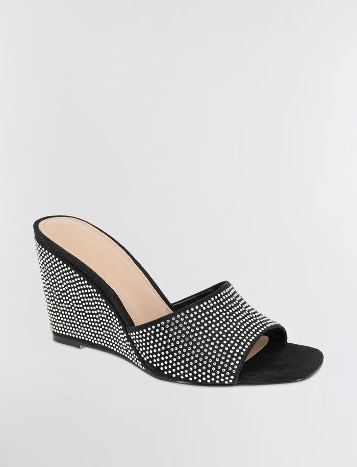 Women BCBGeneration BCBG Black Giani Wedge Sandal Blackclear