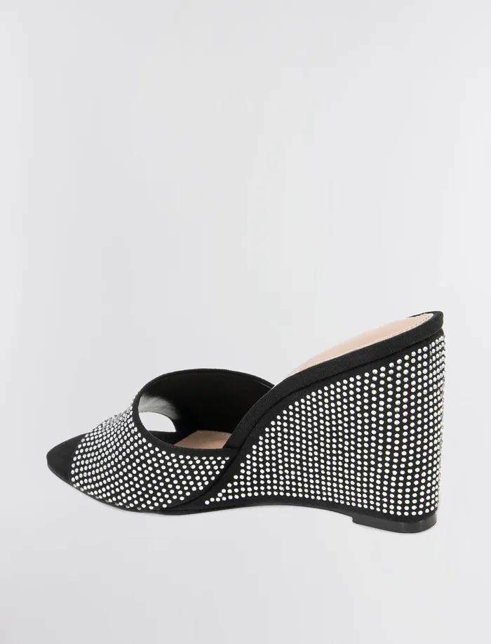 Women BCBGeneration BCBG Black Giani Wedge Sandal Blackclear