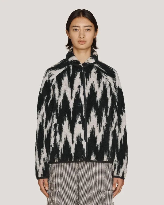 Women Beach Jacket Navy Ecru YMC Outerwear