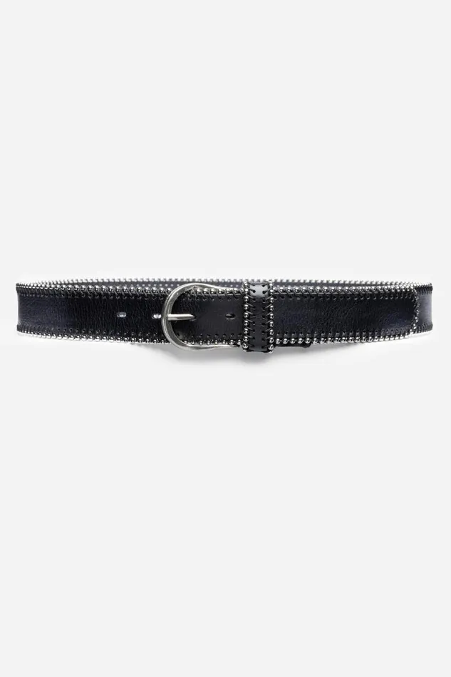 Women Belts Johnny Was NOTTE ITALIAN LEATHER BELT Deep Navy