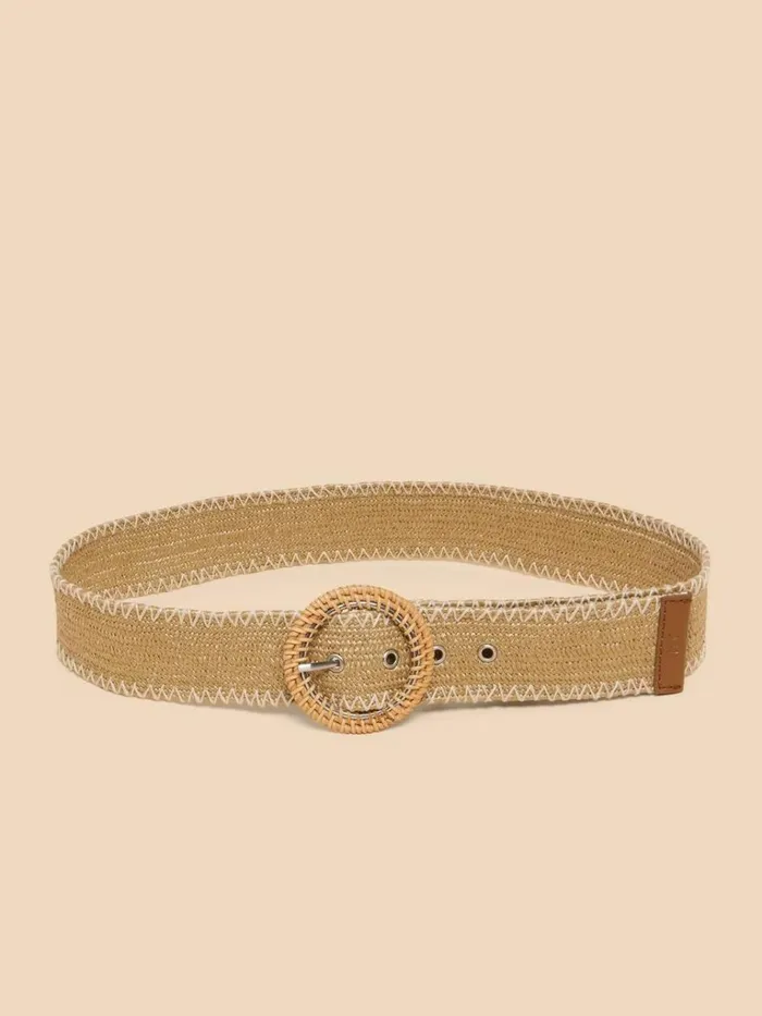 Women BELTS White Stuff Raffia Woven Belt Light Natural Women BELTS White Stuff Raffia Woven Belt Light Natural
