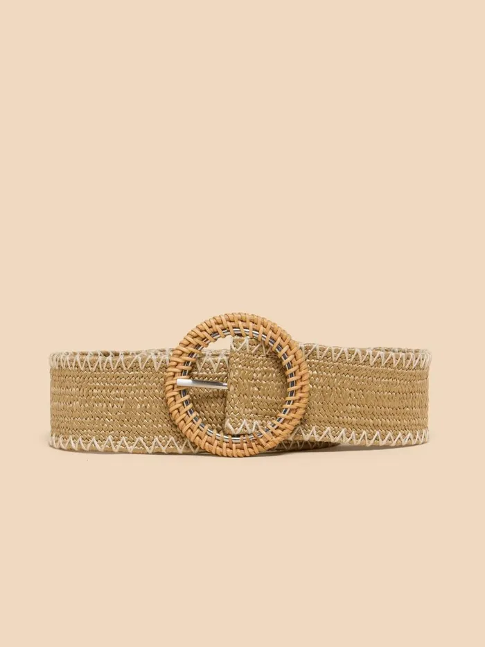 Women BELTS White Stuff Raffia Woven Belt Light Natural Women BELTS White Stuff Raffia Woven Belt Light Natural