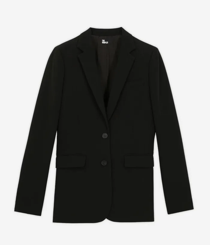 Women Blazers and Suits THE KOOPLES Black Crecircpe Suit Jacket Straight Cut Women Blazers and Suits THE KOOPLES Black Crecircpe Suit Jacket Straight Cut