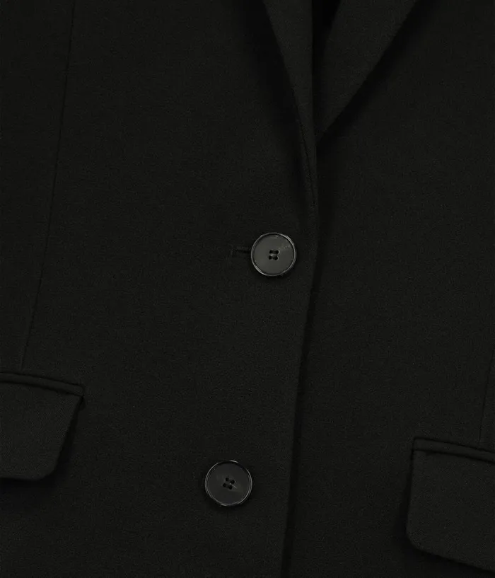 Women Blazers and Suits THE KOOPLES Black Crecircpe Suit Jacket Straight Cut Women Blazers and Suits THE KOOPLES Black Crecircpe Suit Jacket Straight Cut