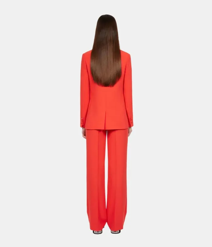 Women Blazers and Suits THE KOOPLES Red Crepe Suit Jacket Women Blazers and Suits THE KOOPLES Red Crepe Suit Jacket