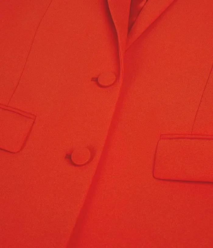 Women Blazers and Suits THE KOOPLES Red Crepe Suit Jacket Women Blazers and Suits THE KOOPLES Red Crepe Suit Jacket
