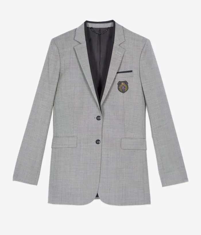 Women Blazers and Suits THE KOOPLES Taupe Wool Suit Jacket Women Blazers and Suits THE KOOPLES Taupe Wool Suit Jacket