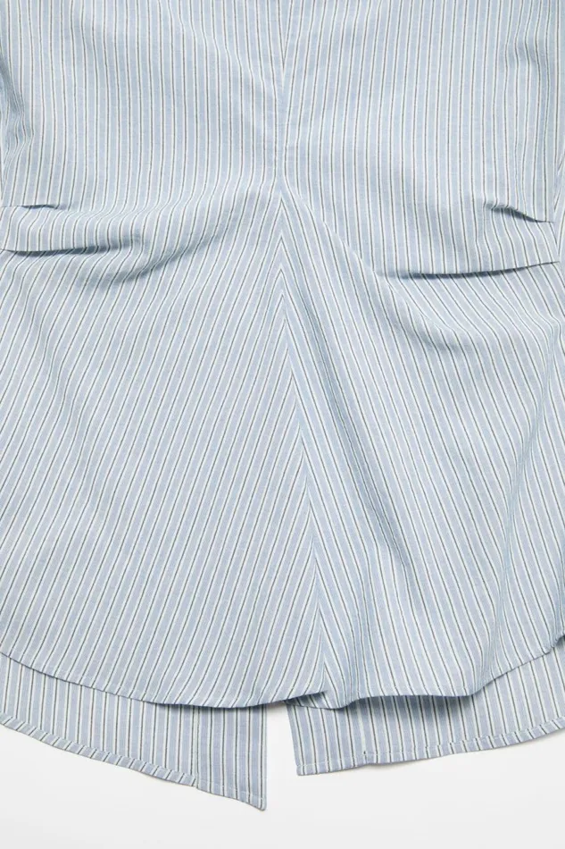 Women Blouse Buttonup Shirt Bluewhite Acne Studios Shirts and Blouses
