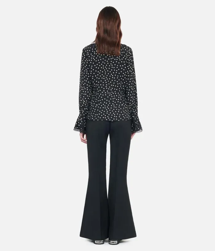 Women Blouses and Shirts THE KOOPLES Black Polka Dot Shirt Women Blouses and Shirts THE KOOPLES Black Polka Dot Shirt