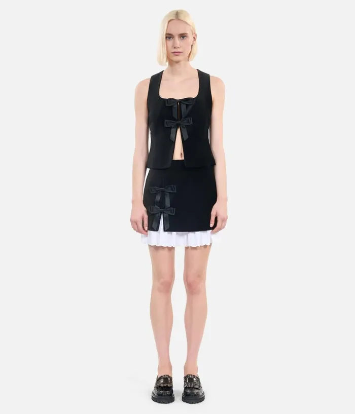 Women Blouses and Shirts THE KOOPLES Black Velvet Top Women Blouses and Shirts THE KOOPLES Black Velvet Top