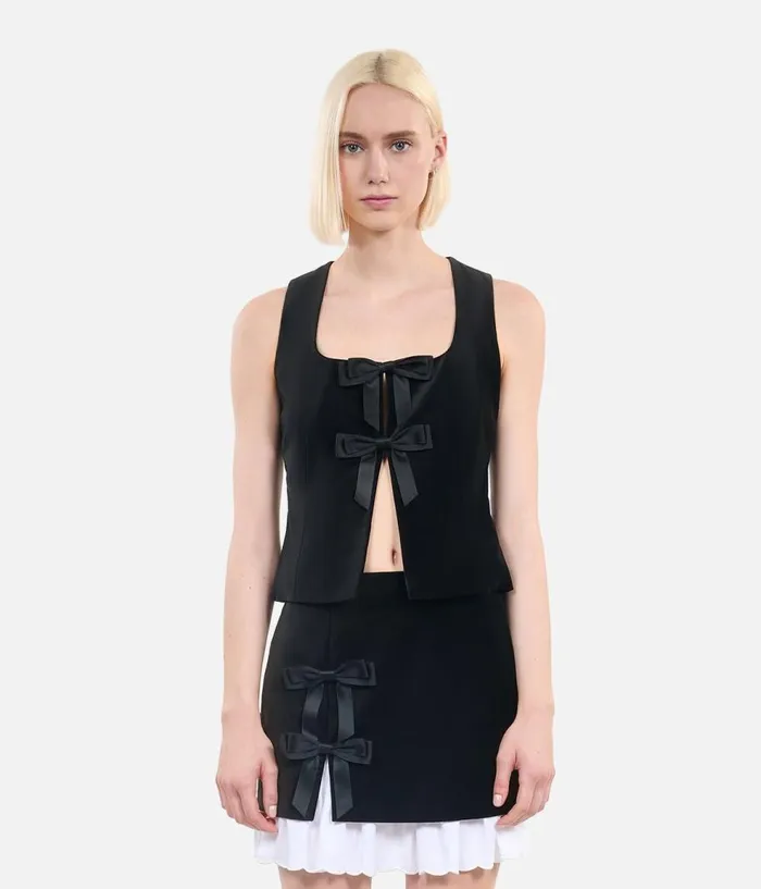 Women Blouses and Shirts THE KOOPLES Black Velvet Top Women Blouses and Shirts THE KOOPLES Black Velvet Top