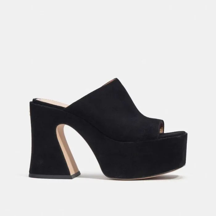 Women Bobi Platform Sandal Black Coach Sandals