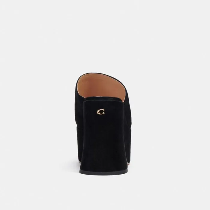 Women Bobi Platform Sandal Black Coach Sandals
