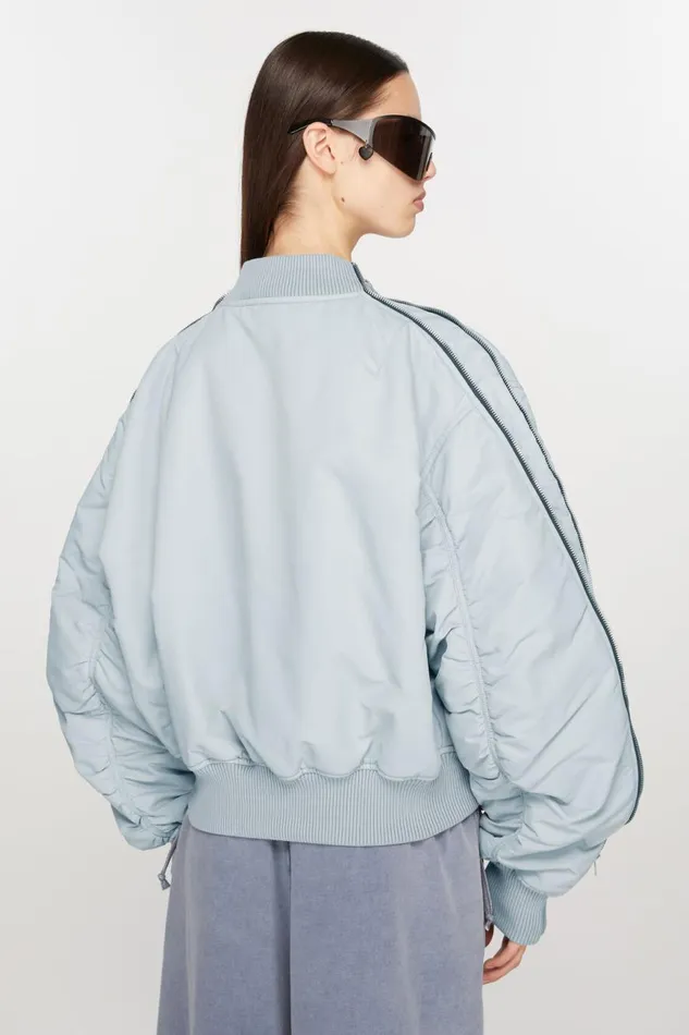 Women Bomber Jacket Powder Blue Acne Studios Outerwear