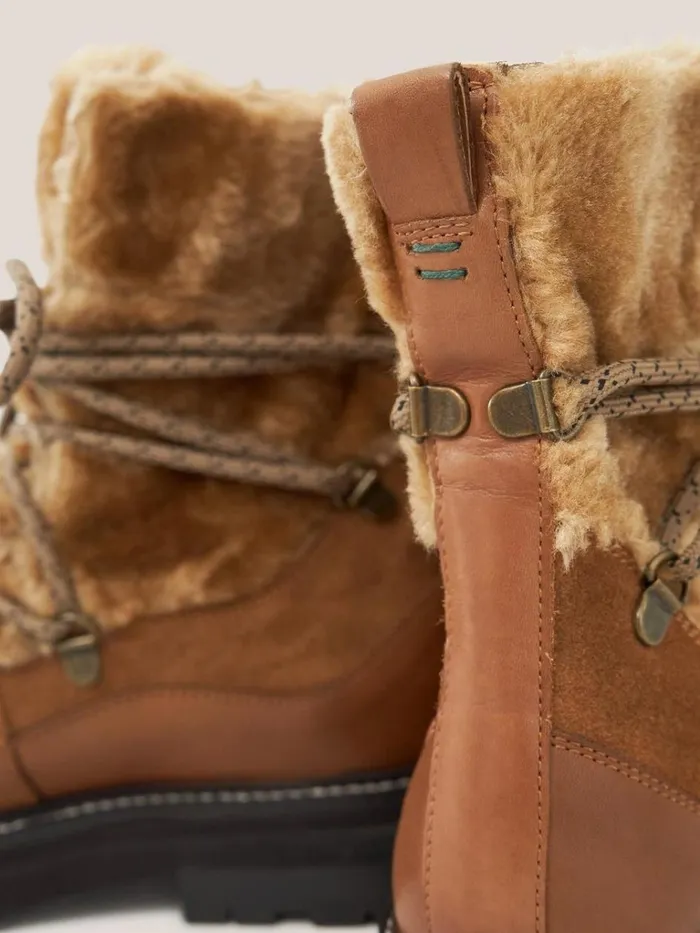 Women BOOTS White Stuff Hailey Lace Up Hiker Boot Mid Tan Women BOOTS White Stuff Hailey Lace Up Hiker Boot Mid Tan
