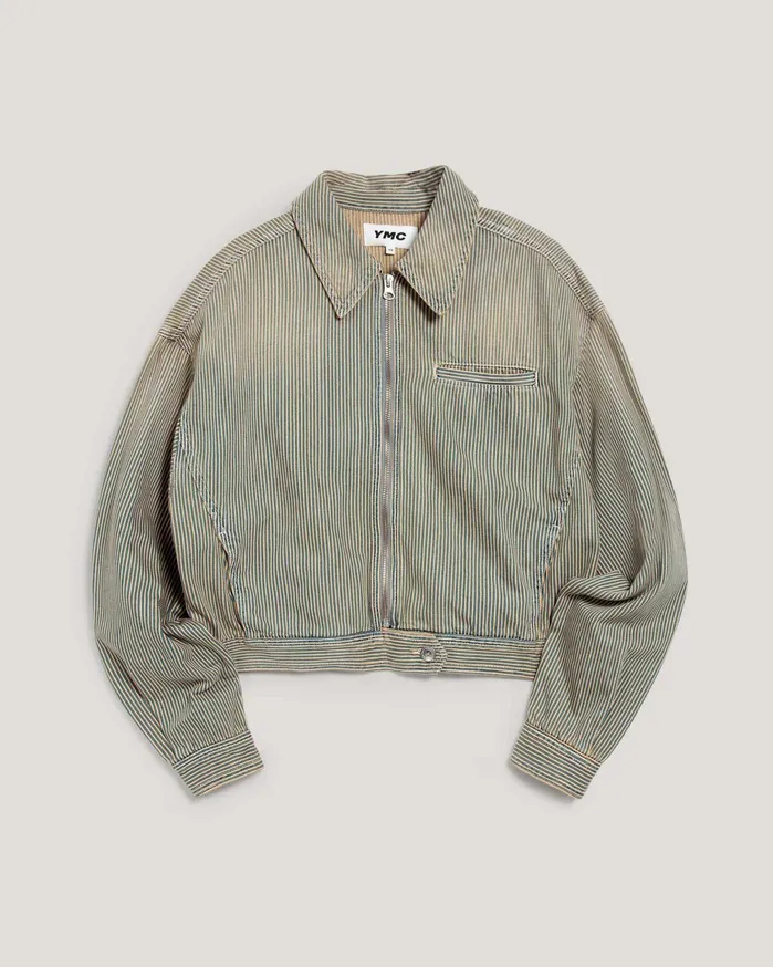 Women Burnside Jacket Blue Multi YMC Denim