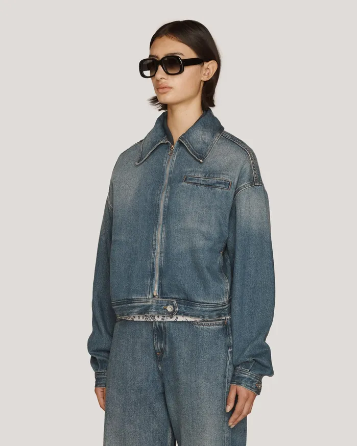 Women Burnside Jacket Indigo YMC Outerwear