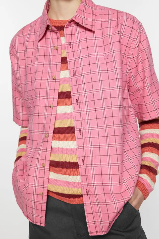 Women Buttonup Shirt Tango Pink Acne Studios Shirts and Blouses
