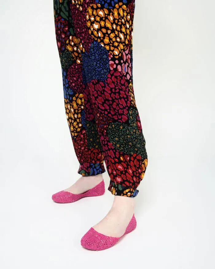 Women Campana Hot Pink Melissa Flats