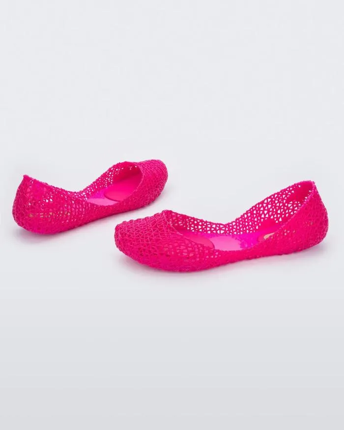 Women Campana Hot Pink Melissa Flats
