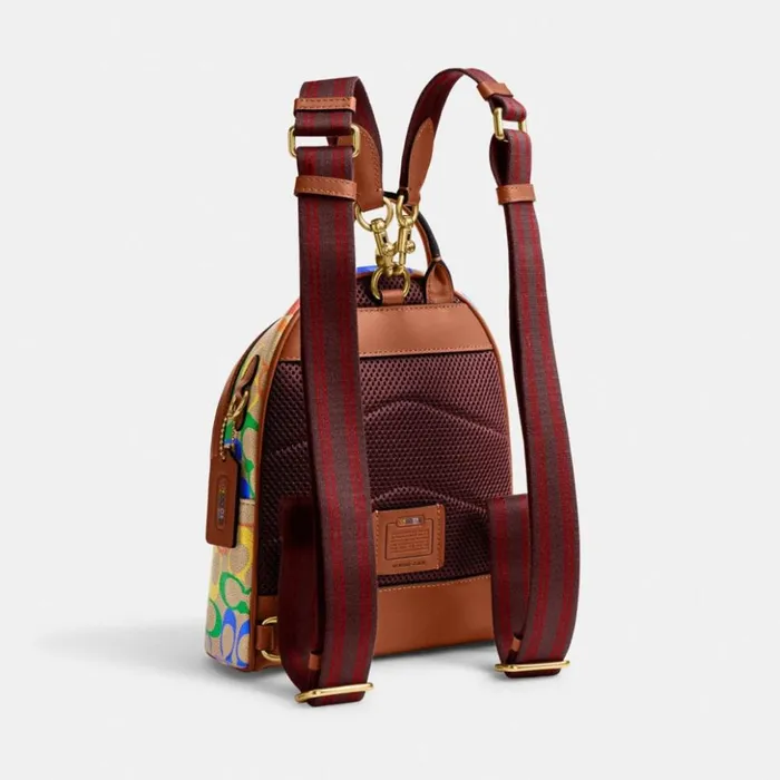 Women Charter Backpack 18 In Rainbow Signature Canvas Rainbow Coach Backpacks Women Charter Backpack 18 In Rainbow Signature Canvas Rainbow Coach Backpacks