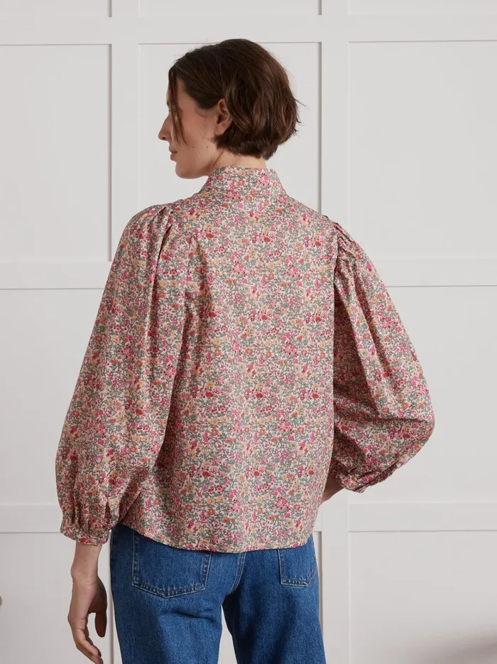 Women Clothing Cyrillus Babingdon Motif Shirt Made With Liberty Fabric 8211 The Limited Collection Lib Babington Rose