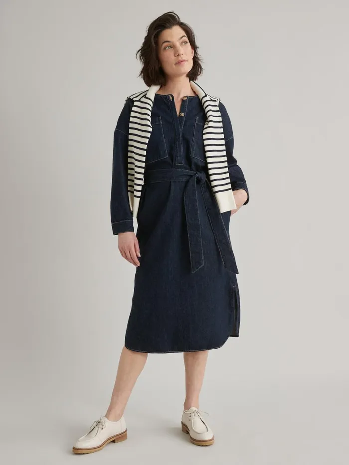Women Clothing Cyrillus Cotton And Hemp ShiftDress