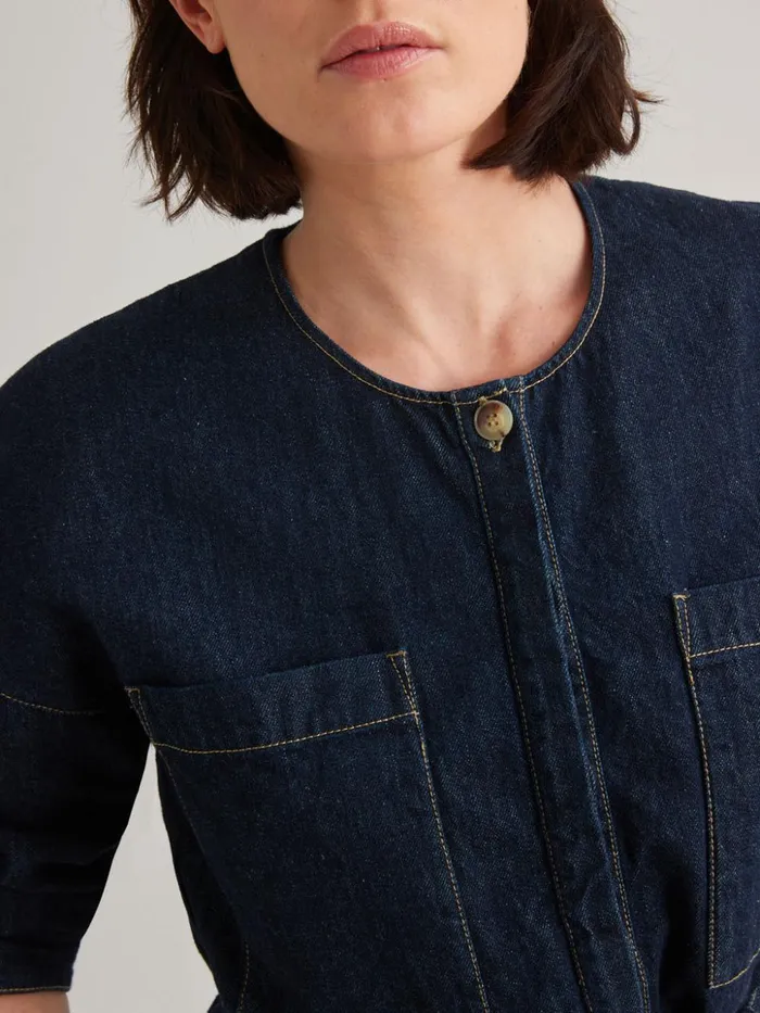 Women Clothing Cyrillus Cotton And Hemp ShiftDress