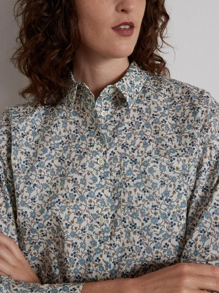 Women Clothing Cyrillus Shirt Made With Liberty Fabric 8211 The Limited Collection Lib Hannah Fay