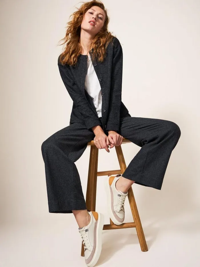 Women COATS and JACKETS White Stuff Adele Jersey Jacket Grey Multi