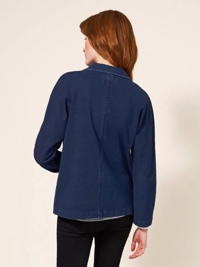 Women COATS and JACKETS White Stuff Daphne Jersey Blazer Dk Denim Women COATS and JACKETS White Stuff Daphne Jersey Blazer Dk Denim