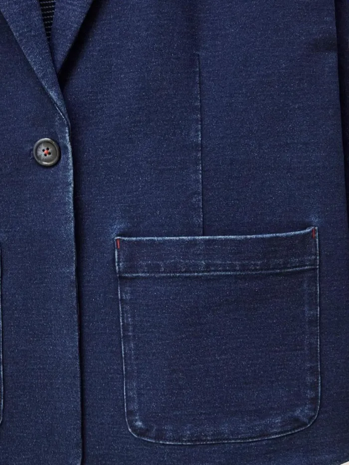 Women COATS and JACKETS White Stuff Daphne Jersey Blazer Dk Denim Women COATS and JACKETS White Stuff Daphne Jersey Blazer Dk Denim