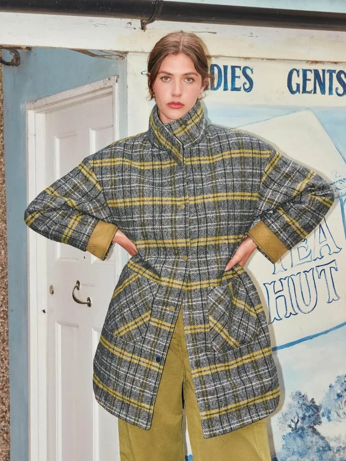 Women COATS and JACKETS White Stuff Maddie Reversible Coat Grey Multi Women COATS and JACKETS White Stuff Maddie Reversible Coat Grey Multi