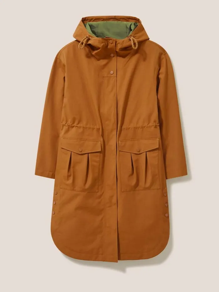 Women COATS and JACKETS White Stuff Millie Waterproof Jacket Dark Tan Women COATS and JACKETS White Stuff Millie Waterproof Jacket Dark Tan