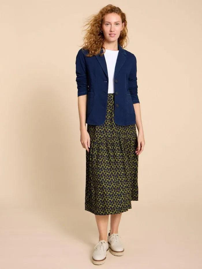 Women COATS and JACKETS White Stuff Olivia Cotton Jersey Blazer Dk Denim