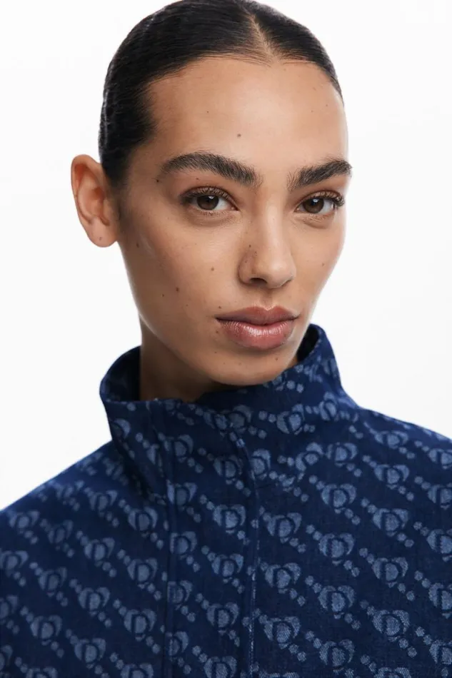 Women Coats And Jackets Desigual Geometric Pattern Poncho
