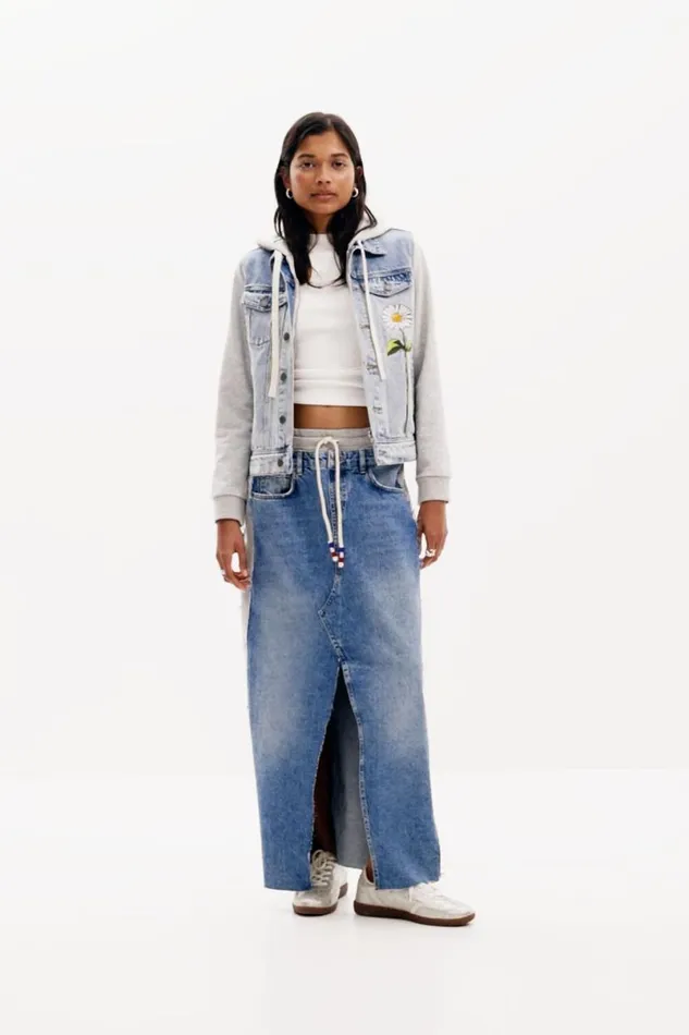 Women Coats And Jackets Desigual Trucker Denim Jacket
