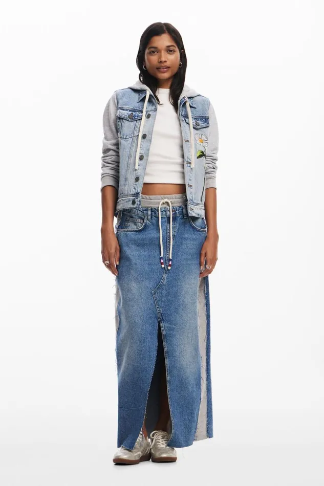 Women Coats And Jackets Desigual Trucker Denim Jacket