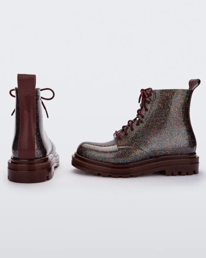 Women Coturno Multicolor Glitter Melissa Boots