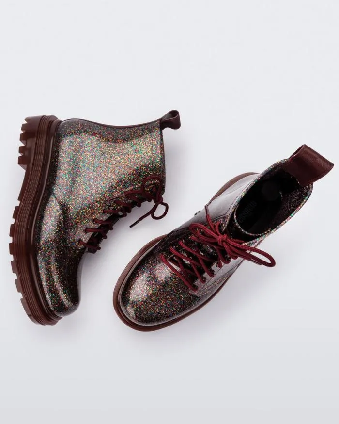 Women Coturno Multicolor Glitter Melissa Boots