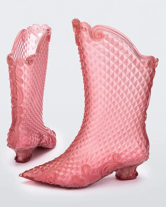 Women Court Boot Pink Melissa Boots
