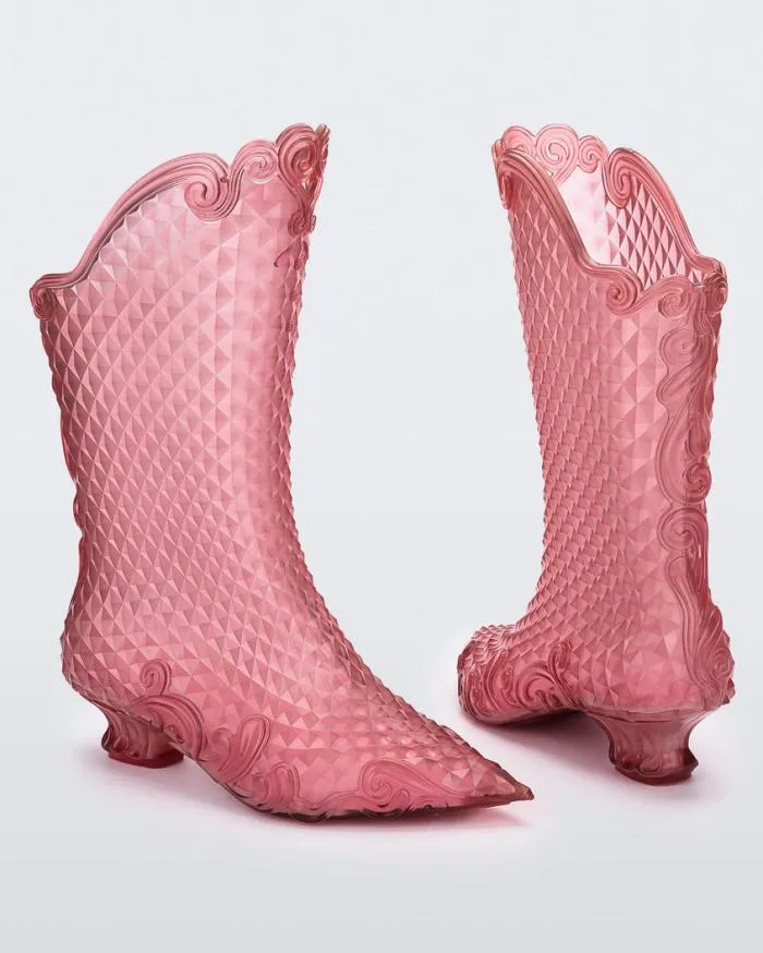 Women Court Boot Pink Melissa Boots