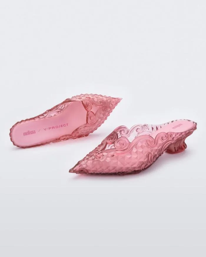 Women Court Shoe Clear Pink Melissa Heels