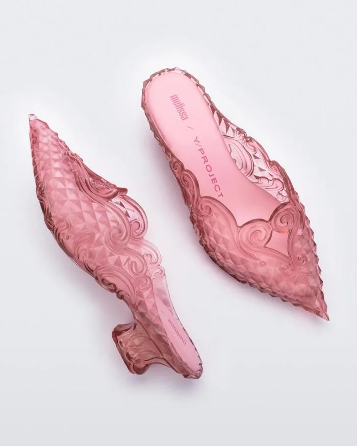 Women Court Shoe Clear Pink Melissa Heels