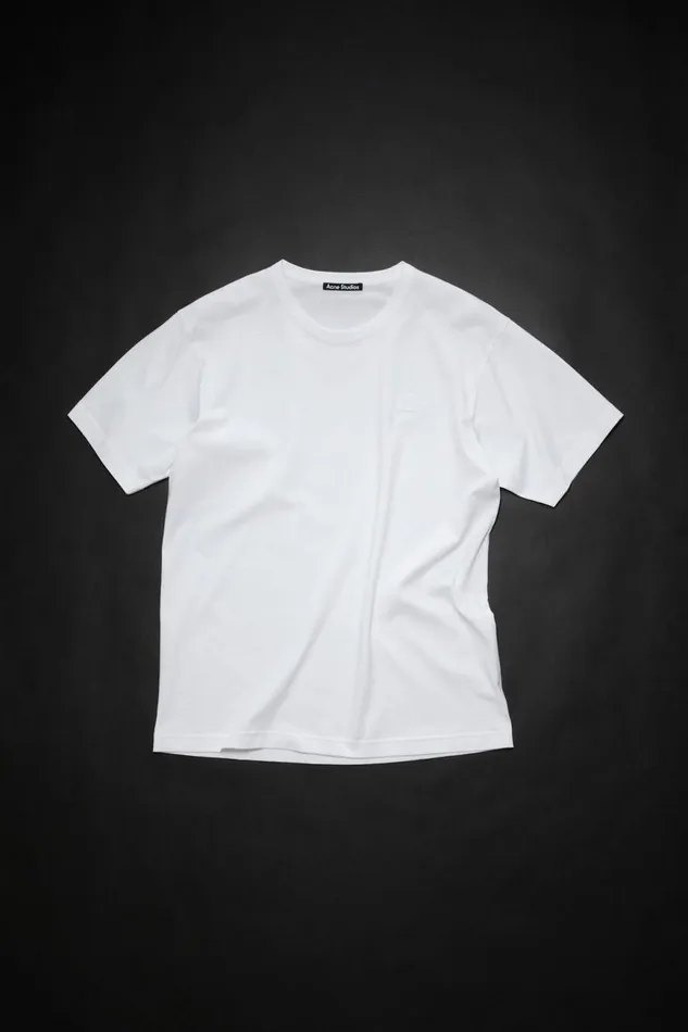 Women Crew Neck Tshirt 8211 Regular Fit Optic White Acne Studios Tshirts