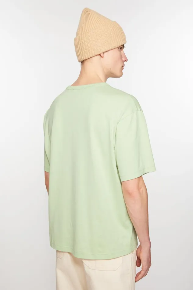 Women Crew Neck Tshirt 8211 Relaxed Fit Mint Green Acne Studios Tshirts