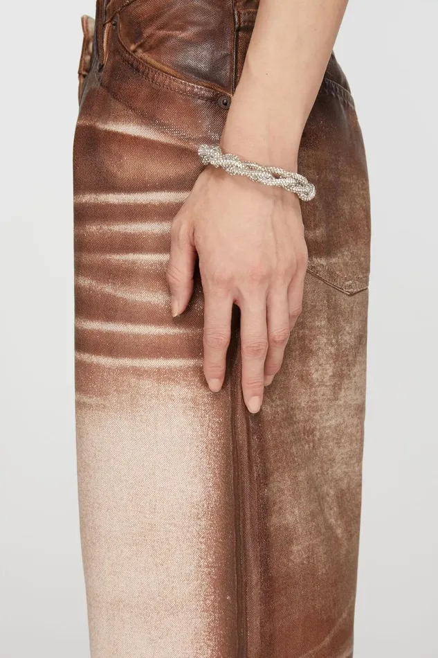 Women Crystal Cord Bracelet Antique Silversilver Acne Studios Jewellery