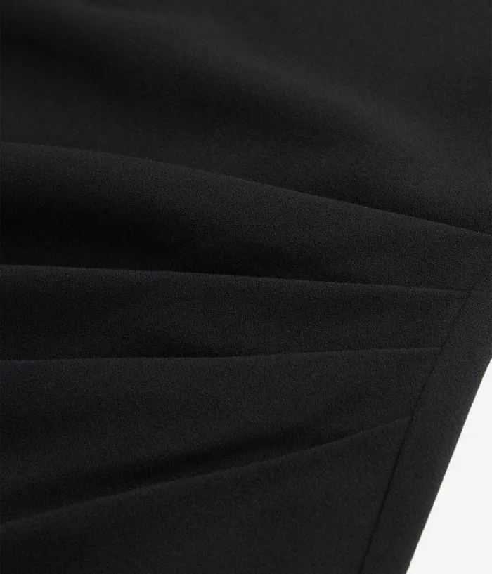 Women Dresses and Jumpsuits THE KOOPLES Short Black Crepe Dress With Zipper Women Dresses and Jumpsuits THE KOOPLES Short Black Crepe Dress With Zipper