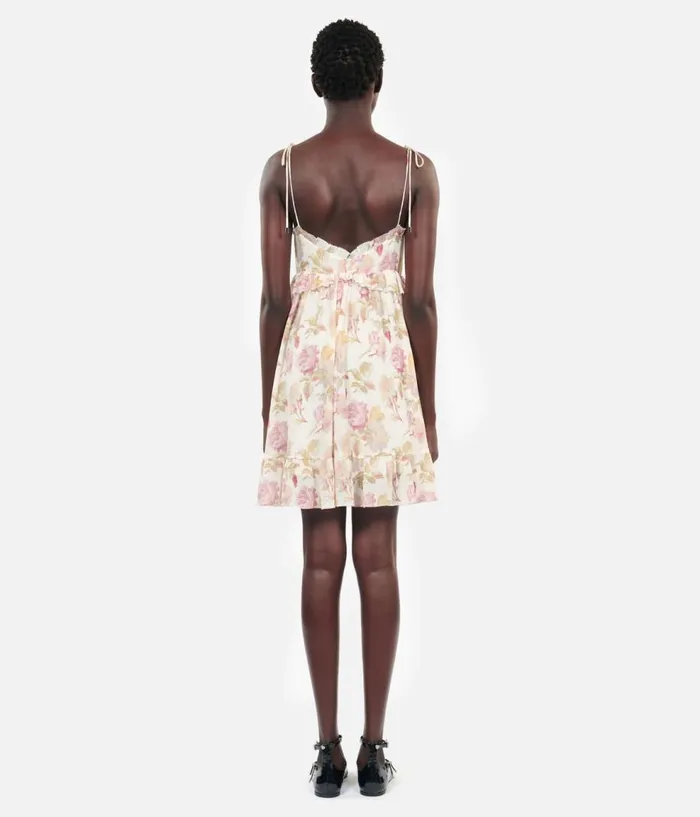 Women Dresses and Jumpsuits THE KOOPLES Short Printed Silk Dress Women Dresses and Jumpsuits THE KOOPLES Short Printed Silk Dress